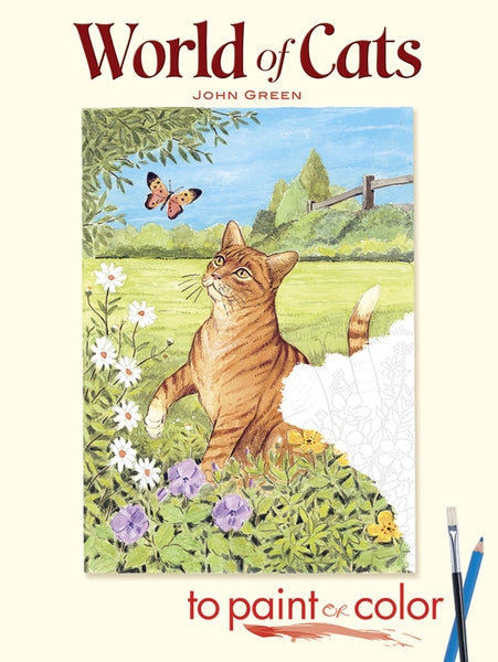 World of Cats Coloring Book