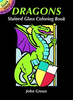 Dragons Stained Glass Coloring Book (Mini Dover)