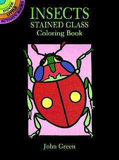 Insects Stained Glass Coloring Book (Mini Dover)