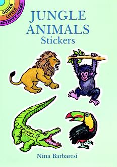 Jungle Animals Stickers (Mini Dover)