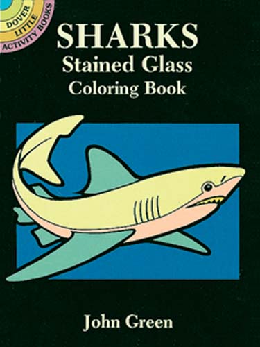 Sharks Stained Glass Coloring Book (Mini Dover)