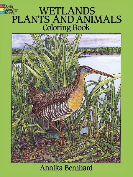 Wetlands Plants and Animals Coloring Book