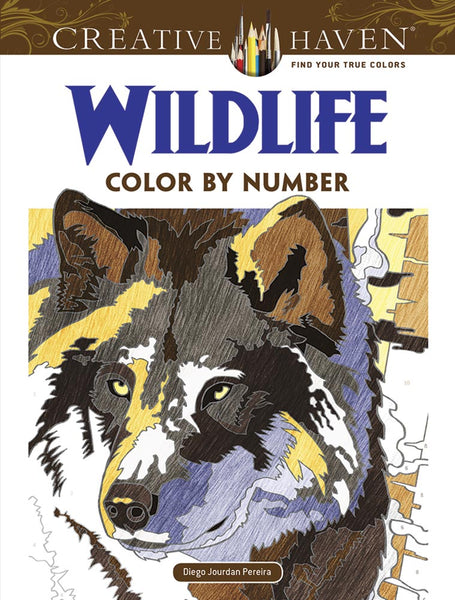 Wild Life Color By Number Coloring Book (Creative Haven)